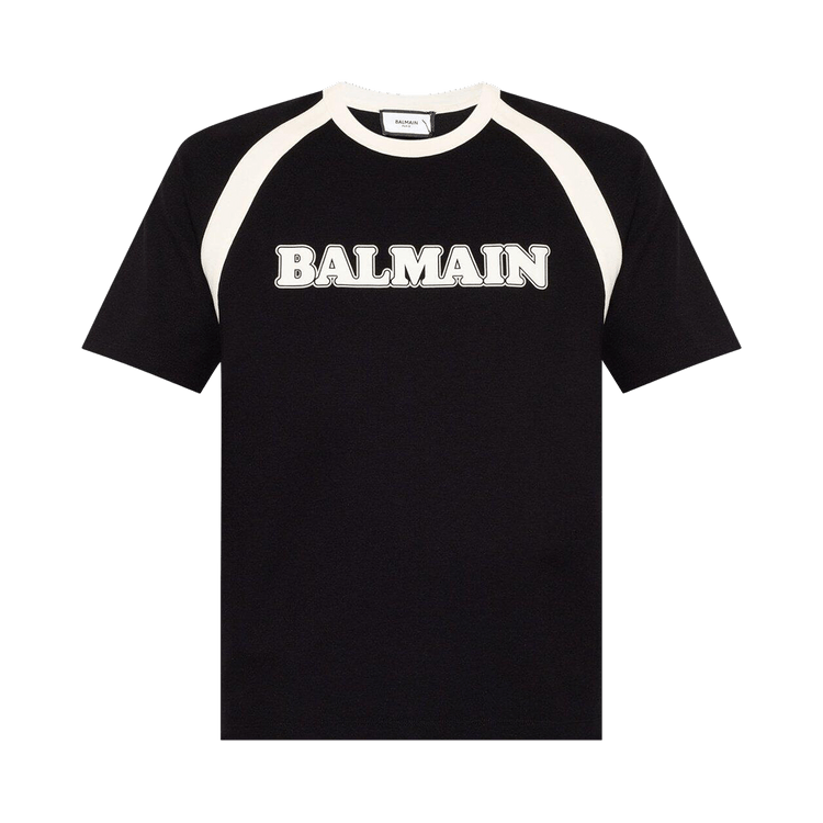 Balmain Retro Logo T-Shirt "Black/Cream"