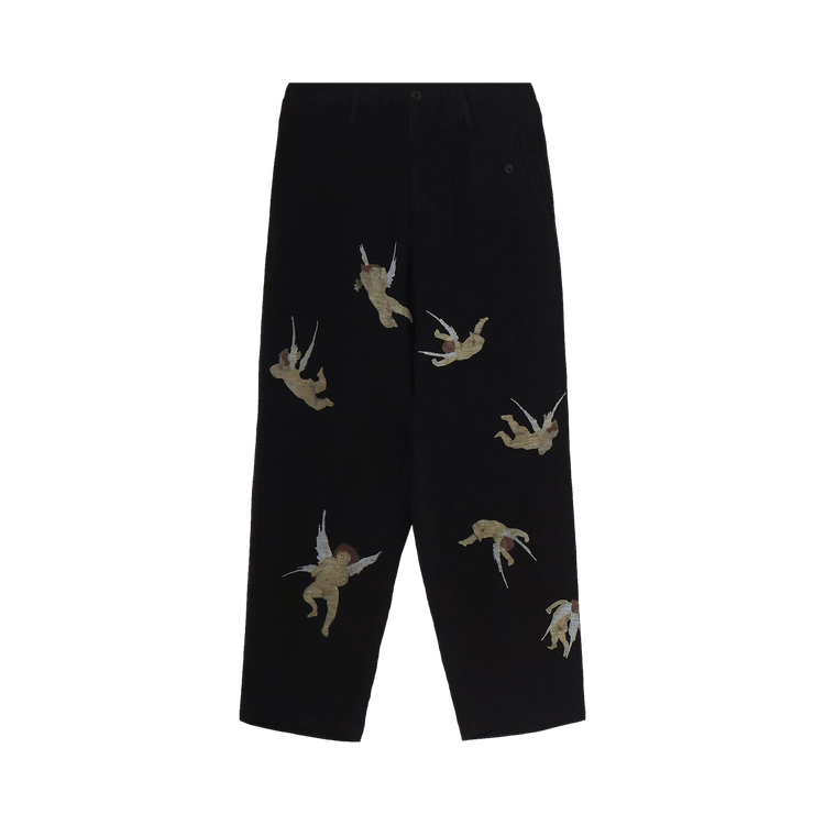 Yohji Yamamoto Angel Print Pants "Black"