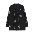 Yohji Yamamoto Angel Pattern Double Front Jacket "Black"