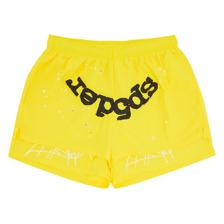 Sp5der OG Web Double Layer Short "Yellow"