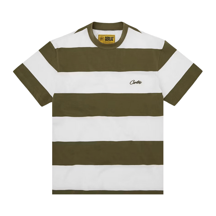 Corteiz Striped Tee "Taupe"