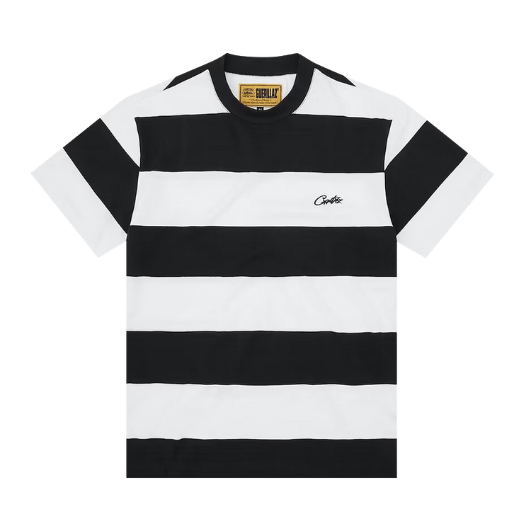 Corteiz Striped Tee "Black"
