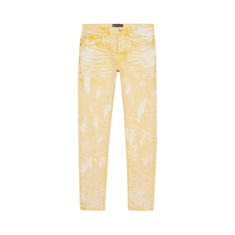 PURPLE BRAND Low Rise Skinny Jeans "Bright Yellow/Hard Wax"