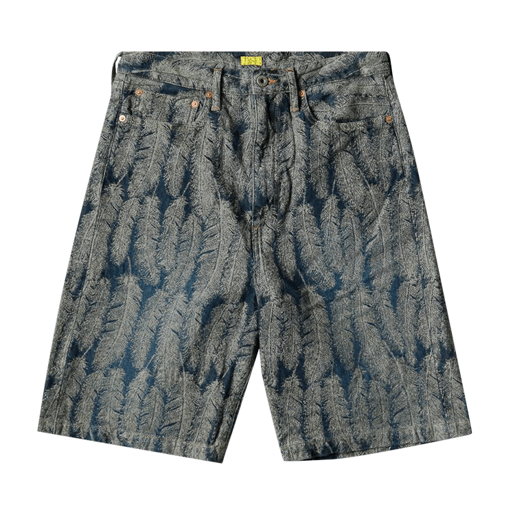 Kapital Feather Denim Shorts "Indigo"