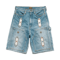 Kapital Studs Remake Denim Shorts "Indigo Processing"