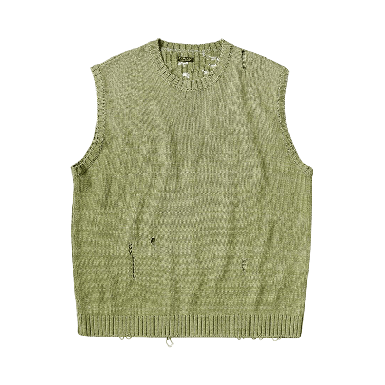 Kapital Knit Bone Vest "Khaki"