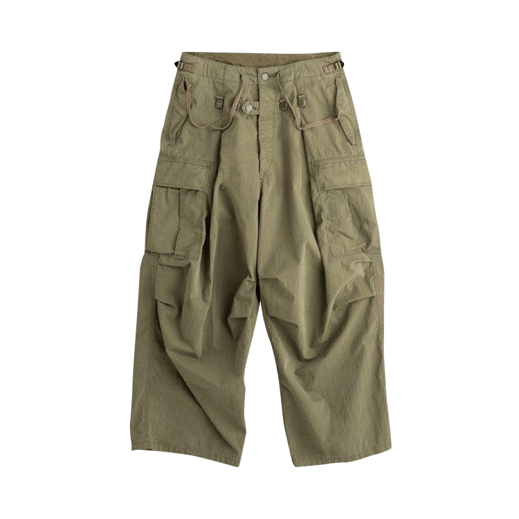 Kapital Rip Stop Jumbo Cargo Pants "Khaki"