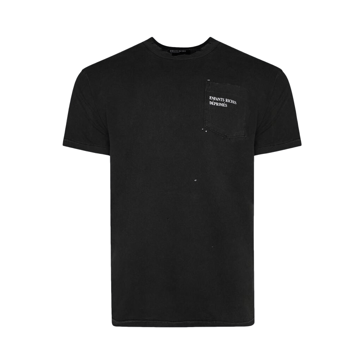 Enfants Riches Déprimés Logo Pocket T-Shirt "Sun Faded Black"