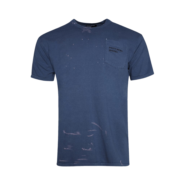 Enfants Riches Déprimés Logo Pocket T-Shirt "Blue/Bleach"