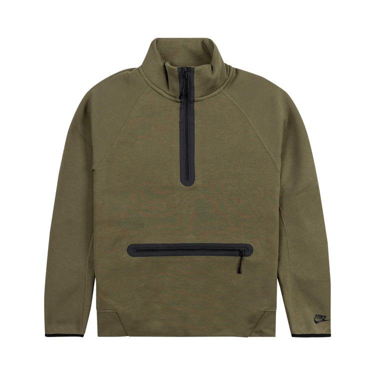 Nike Sportswear Tech Fleece 1/2 Zip Sweatshirt "Medium Olive/Black"
