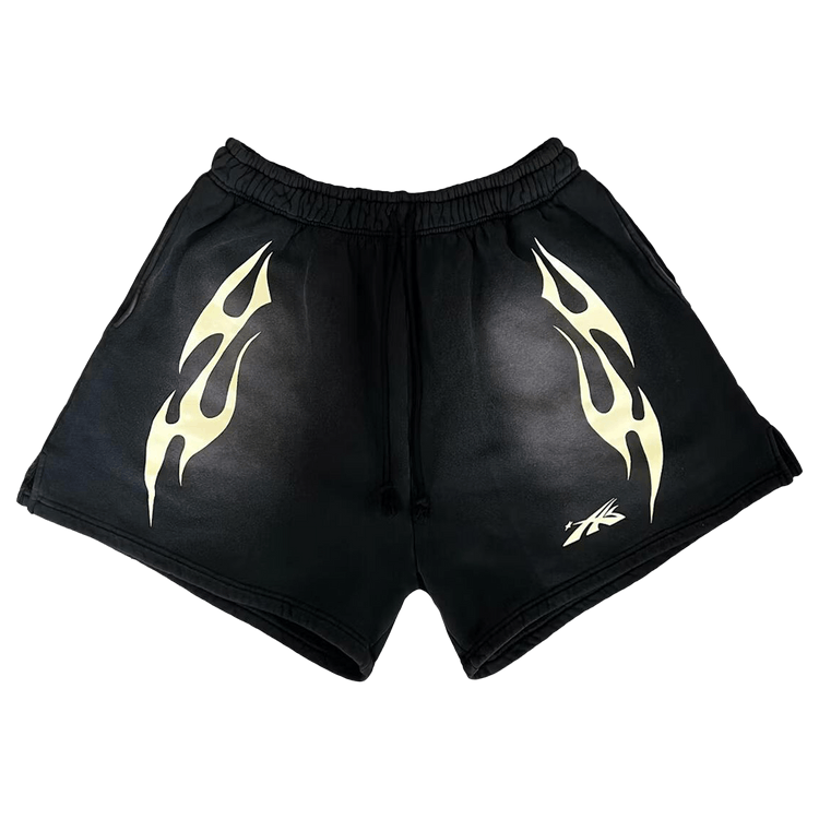 Hellstar Sports Flame Shorts "Black"