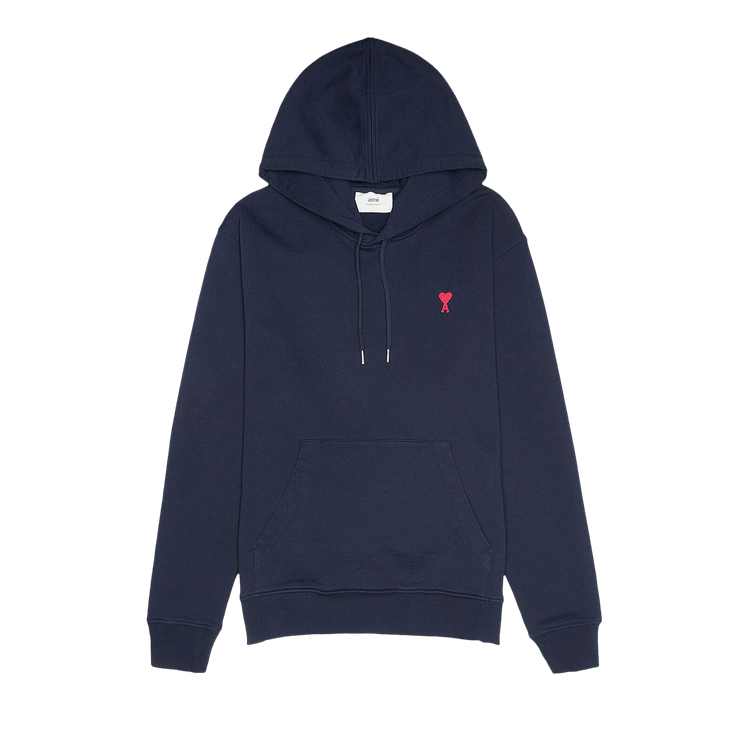 Ami Small Heart Logo Hoodie "Nautic Blue"