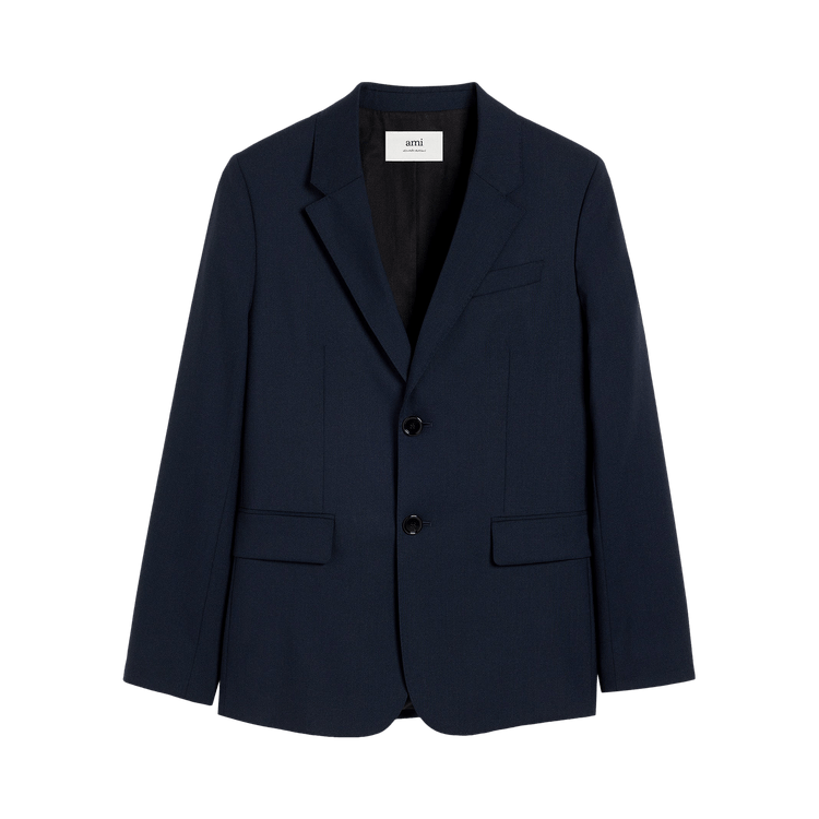 Ami Classic Two Buttons Jacket "Night Blue"