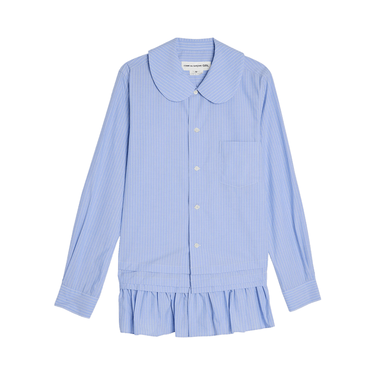 Comme des Garçons Girl Poplin Stripe Shirt "Blue/White"