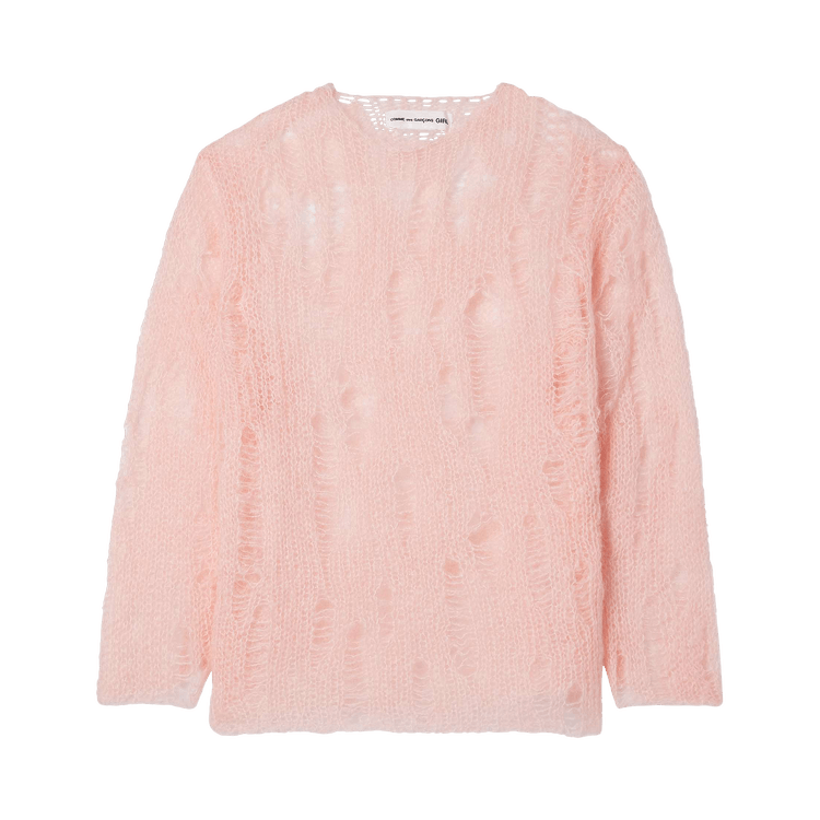 Comme des Garçons Girl Mohair Knit Jersey "Pink"
