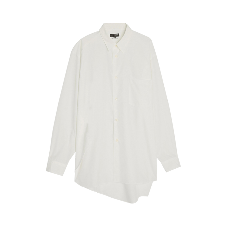 Comme des Garçons Homme Plus Polyester Spun Broad Thick Shirt "White"