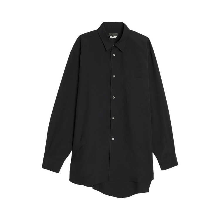 Comme des Garçons Homme Plus Polyester Spun Broad Thick Shirt "Black"
