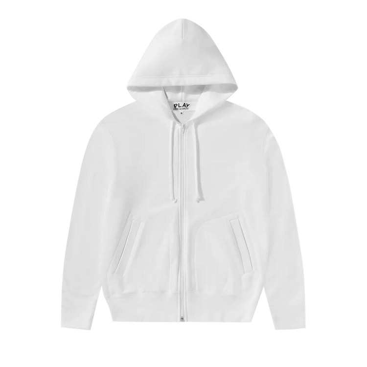 Comme des Garçons PLAY Back Emblem Zip Hoodie "White"