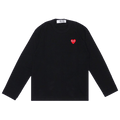 Comme des Garçons PLAY Heart Emblem Long-Sleeve Shirt "Black"