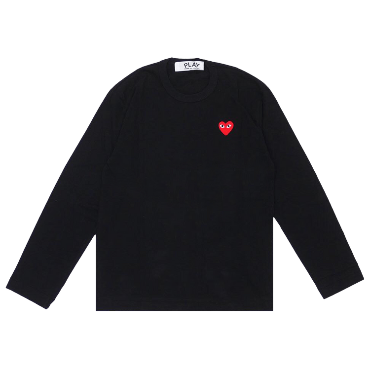 Comme des Garçons PLAY Heart Emblem Long-Sleeve Shirt "Black"