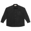 Marni Marble Dyed Denim Shirt "Black"