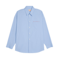 Marni Logo Popeline Shirt "Iris Blue"