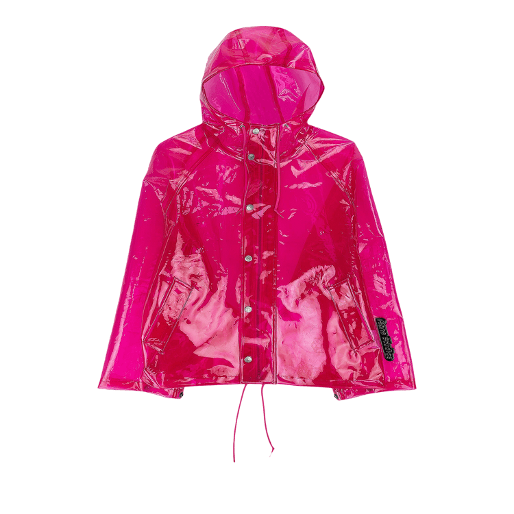 Acne Studios Hooded Transparent Jacket "Pink"