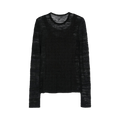 Ann Demeulemeester Marten Ghost Long-Sleeve Top "Black"