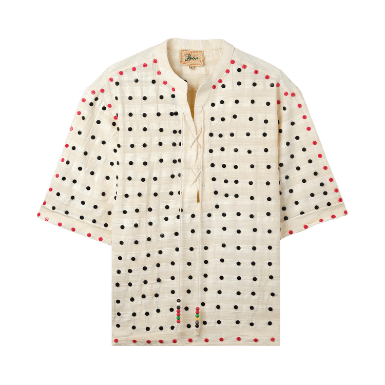 Glass Cypress Washed Linen Button Tunic "White"