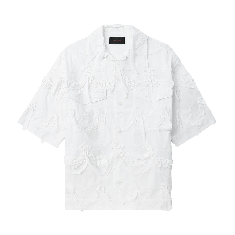 Simone Rocha Relaxed Short-Sleeve Shirt "Whtie"