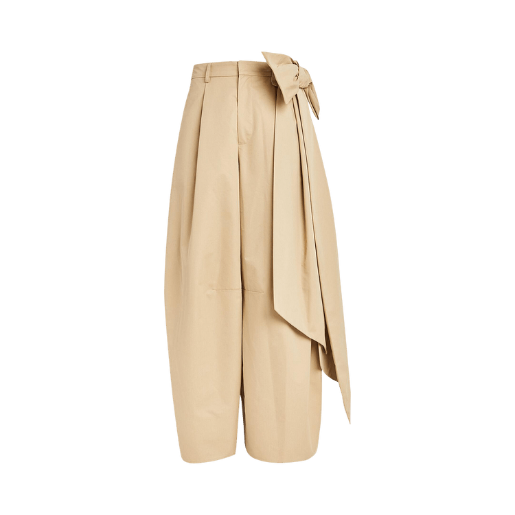Simone Rocha Bow Wide Leg Trousers "Beige"