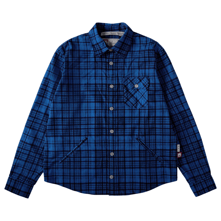Advisory Board Crystals Alumni Plaid Overshirt "Black/Blue Check"