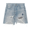 SAINT Mxxxxxx Damage Denim Shorts "Blue"