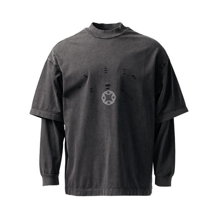 1017 ALYX 9SM Double Sleeve Logo T-Shirt "Washed Black"