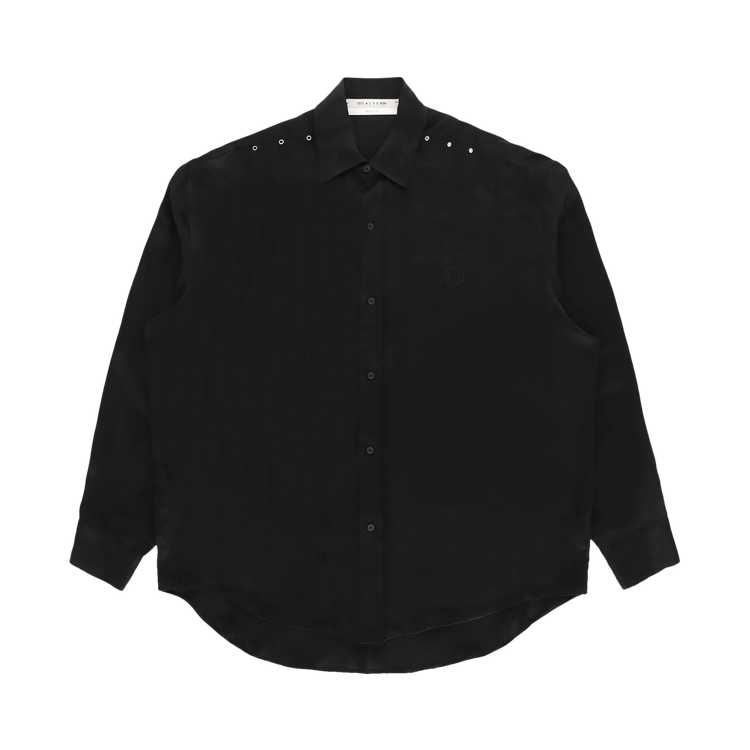 1017 ALYX 9SM Long-Sleeve Cupro Shirt "Washed Black"