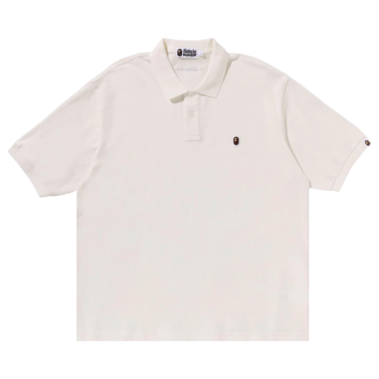 BAPE Ape Head One Point Polo "Ivory"