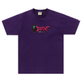 BAPE 3D Art Bape Logo Tee "Purple"