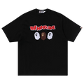 BAPE Triple Ape Head Relaxed Fit Tee "Black"