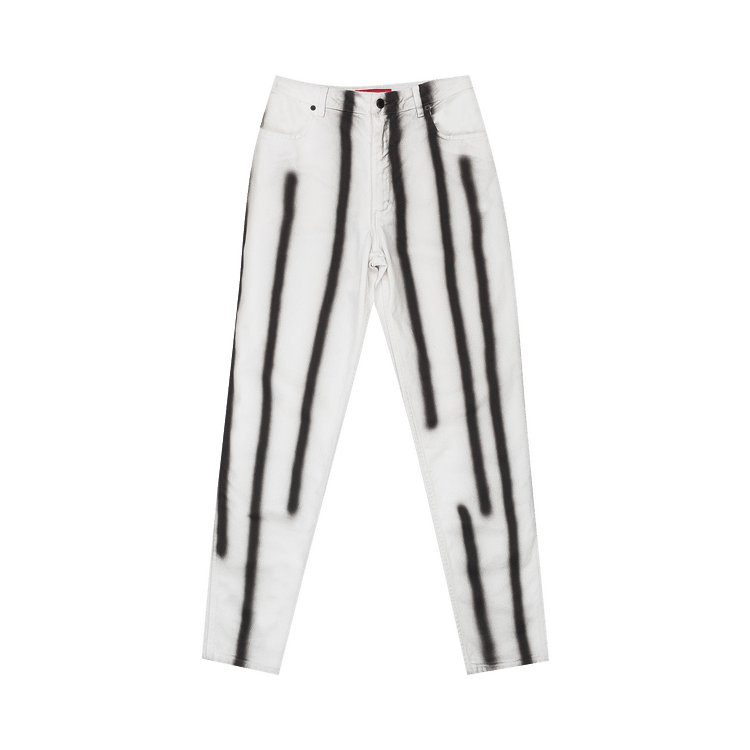 Eckhaus Latta Spray Jeans "White/Black"