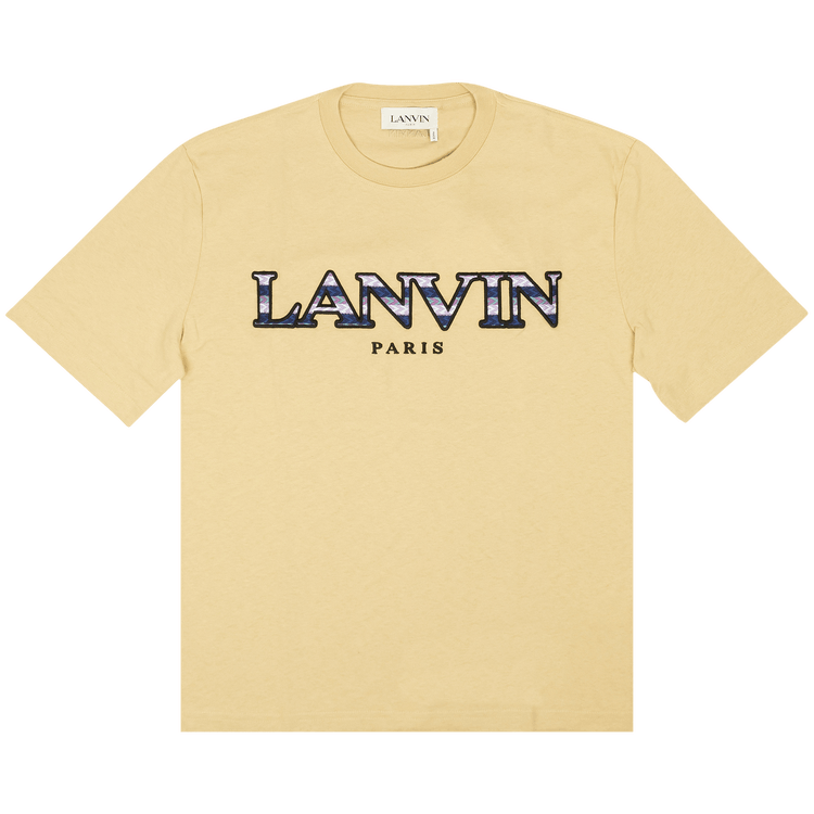 Lanvin Curb Logo T-shirt "Light Beige"