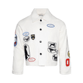 Bode Cambridge Patch Jacket "White/Multicolor"