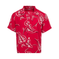 Bode Creeping Begonia Short-Sleeve Shirt "Red/White"