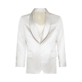 Bode Roping Shawl Collar Tuxedo Jacket "Ecru"