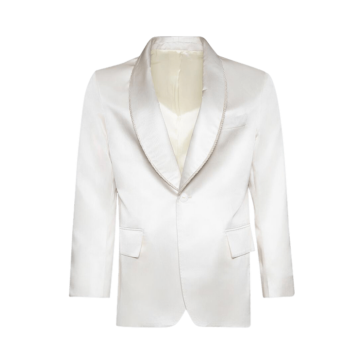 Bode Roping Shawl Collar Tuxedo Jacket "Ecru"
