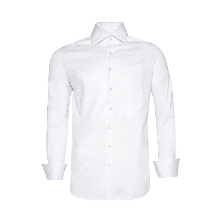 Bode Bib Tuxedo Shirt "White"