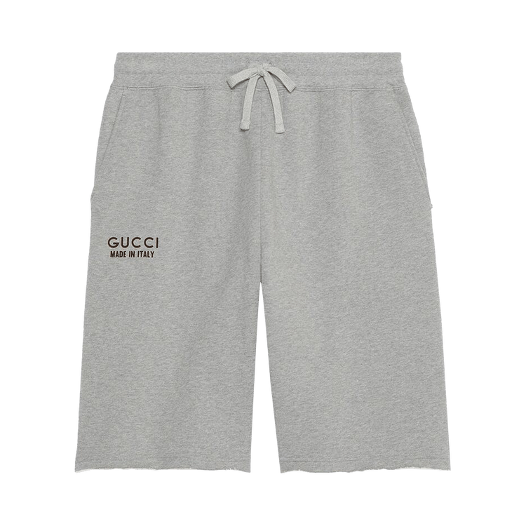 Gucci Short With Print "Grey Melange"