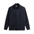 Kith Isaac Microsuede Long-Sleeve Button Down Shirt "Define"
