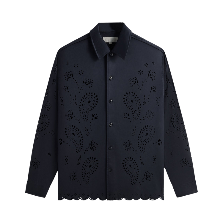 Kith Isaac Microsuede Long-Sleeve Button Down Shirt "Define"