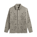 Kith Isaac Microsuede Long-Sleeve Button Down Shirt "Region"