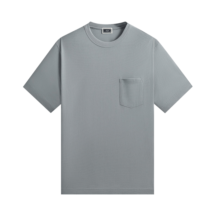 Kith Pointelle Mesh Leonard Pocket Tee "Light Indigo"